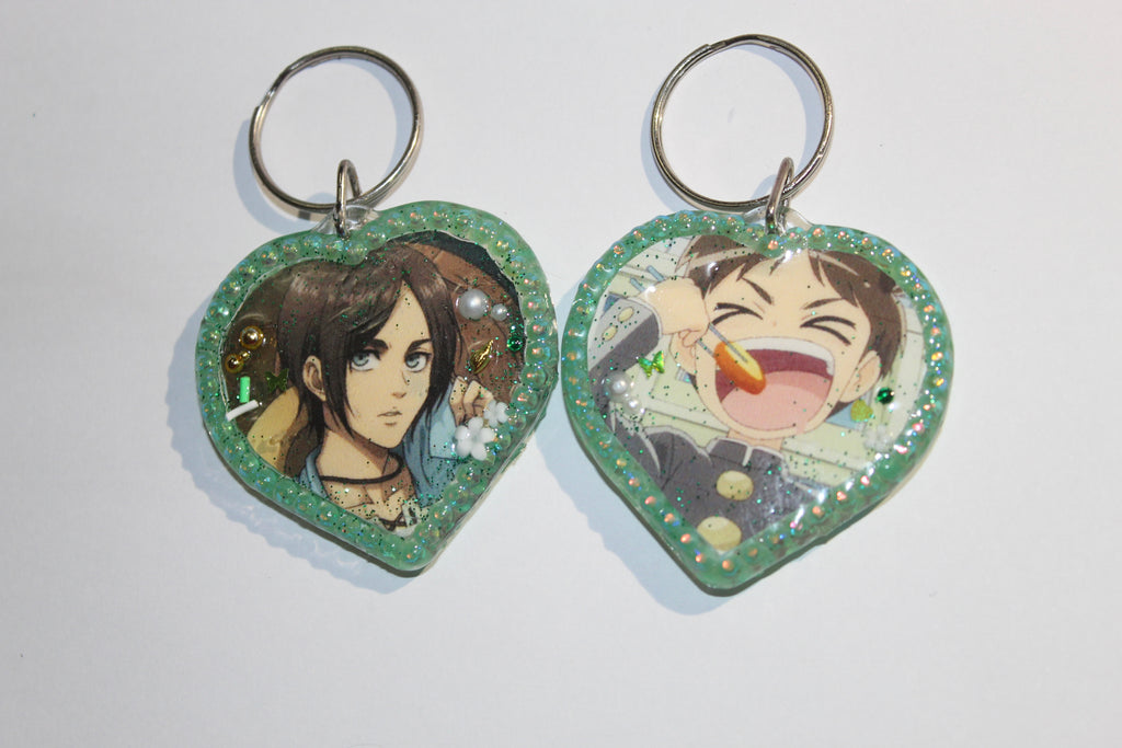 Attack On Titan Heart Keychains !