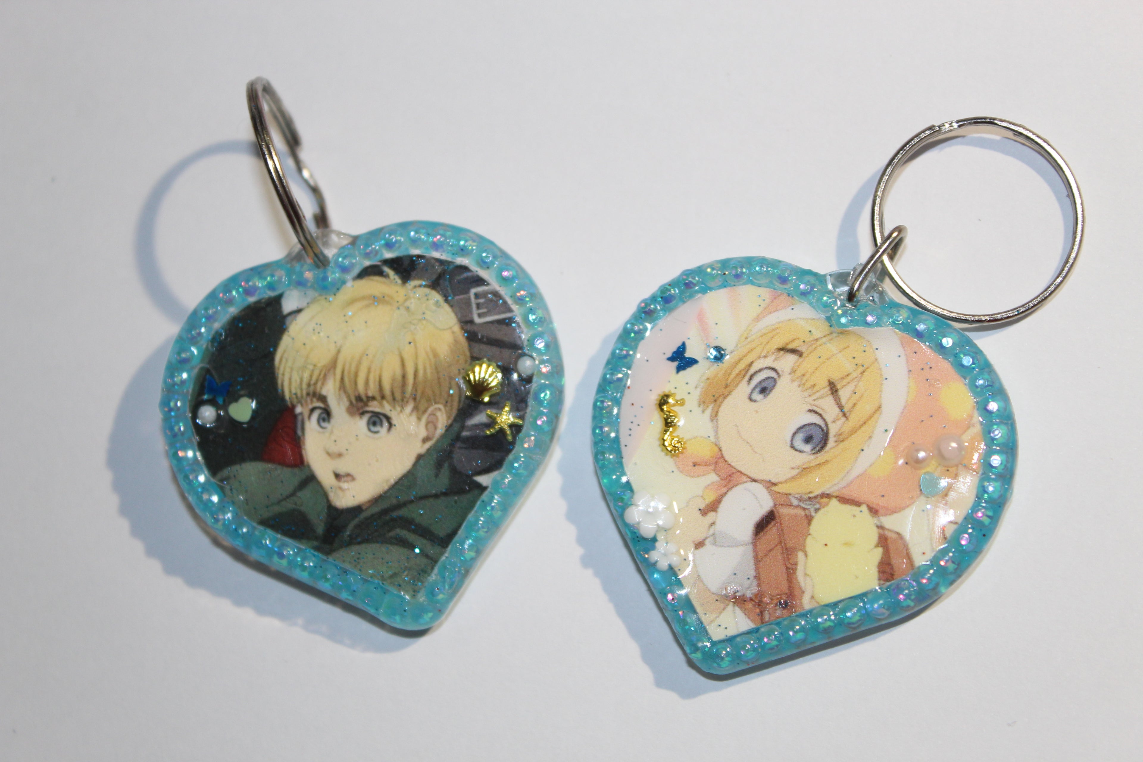 Attack On Titan Heart Keychains !