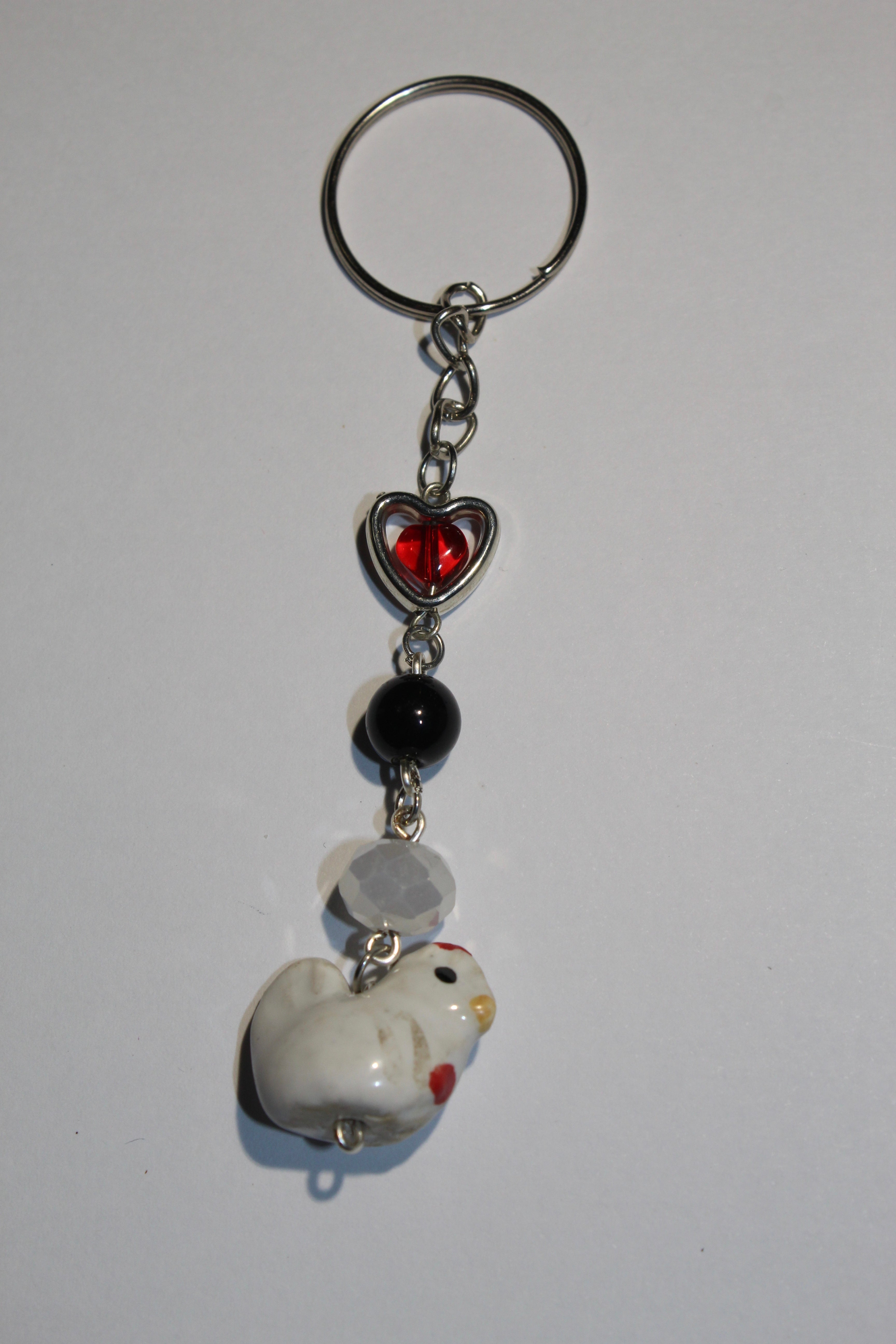 Cute chicken keychain !!