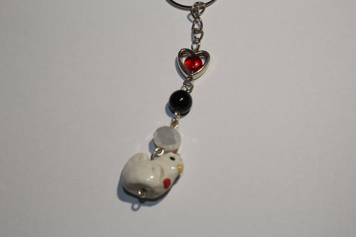 Cute chicken keychain !!