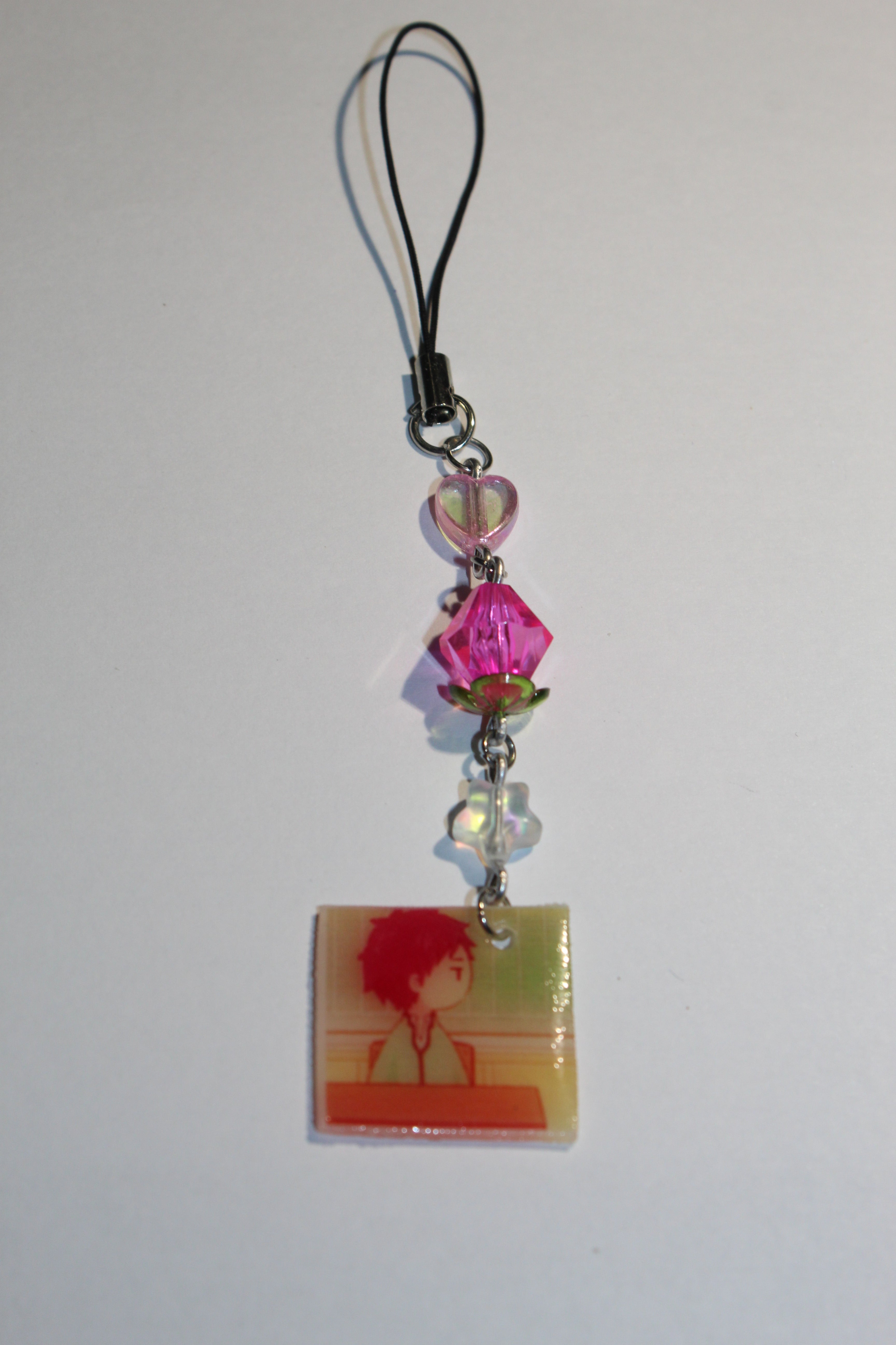 Saiki and teruhashi matching phone charms ! INCLUDES BOTH (2 versions)